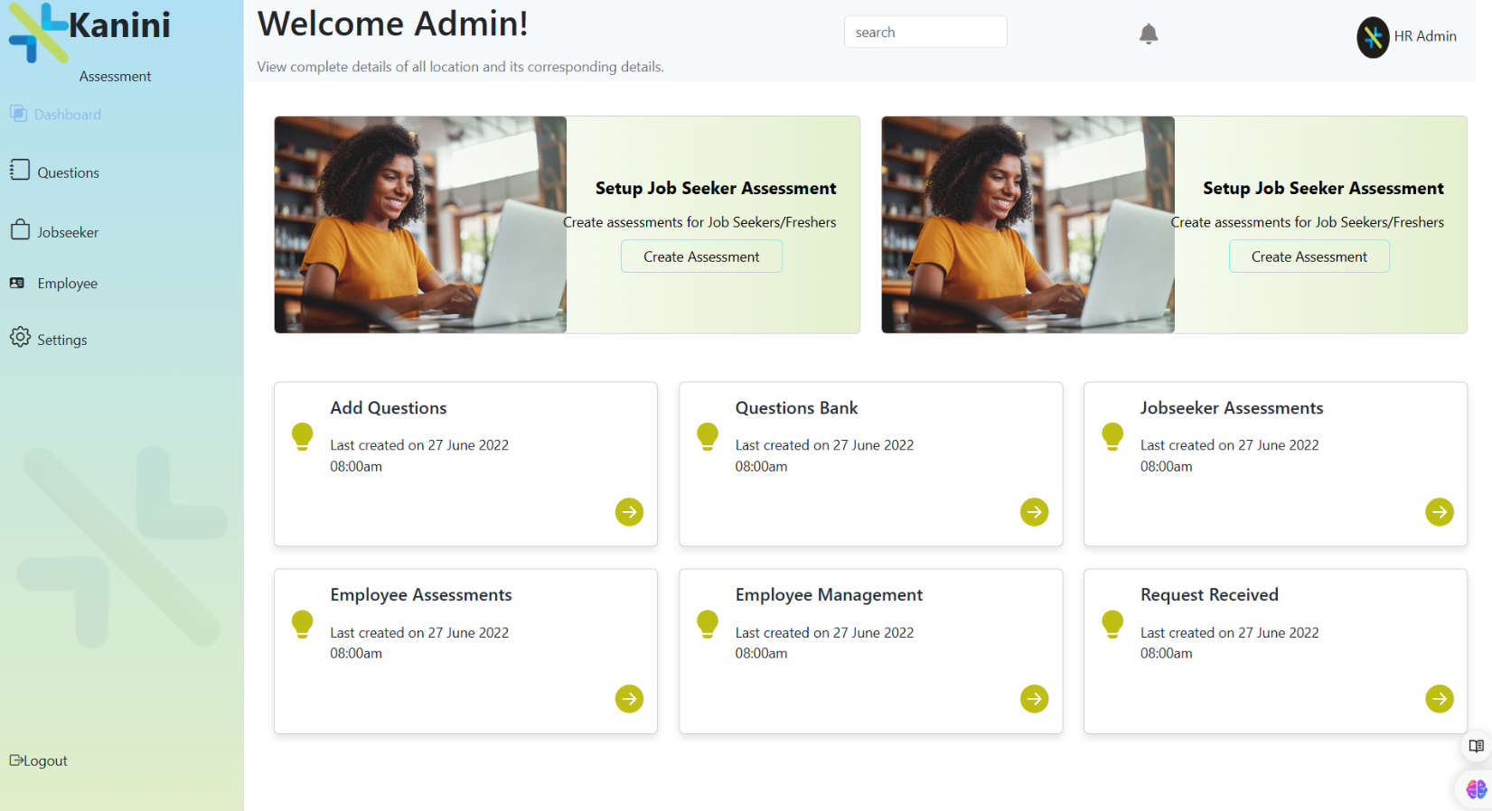 Kanini Assessment - Frontend
